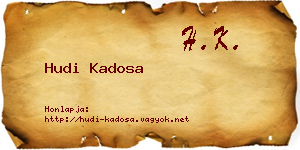 Hudi Kadosa névjegykártya